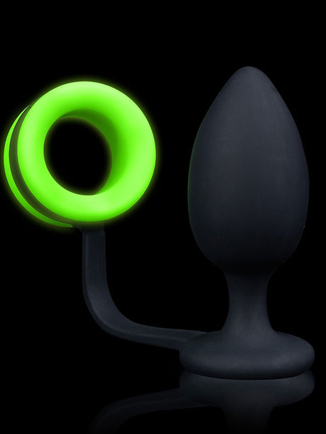 VIP - OUCH! Glow in the Dark - Butt Plug with Cock Ring