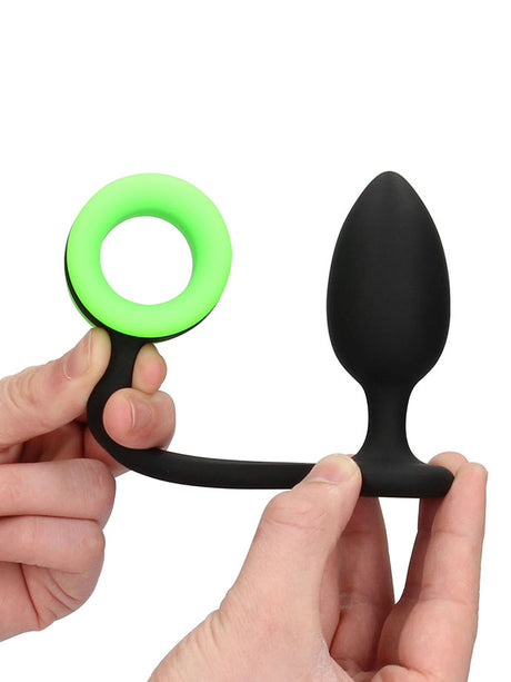 VIP - OUCH! Glow in the Dark - Butt Plug with Cock Ring