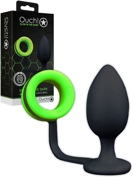 VIP - OUCH! Glow in the Dark - Butt Plug with Cock Ring