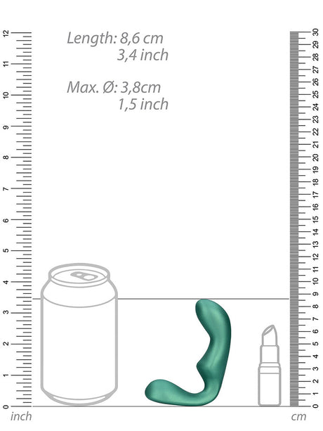 OUCH! Pointed Vibrating Prostate Massager - Grün