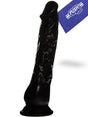 VIP - Penis Dildo Push Black 7.9 inch with Suction Cup