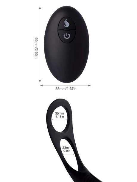Silikon Remote Prostata Massager mit Heizfunktion