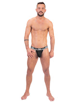 - Push - Premium Mesh Jock - Schwarz/Weiß
