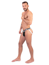 - Push - Premium Mesh Jock - Schwarz/Weiß