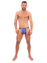 - Push - Premium Mesh Jock - Royal/Weiß