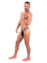 - Push - Premium Mesh Jock - Navy/Weiß