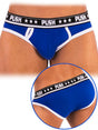 - Push - Premium Cotton Brief - Royal/Weiß