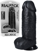 RealRock - Dildo 10 inch mit Hoden - Extra Thick