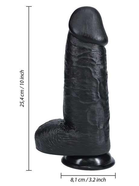 RealRock - Dildo 10 inch mit Hoden - Extra Thick