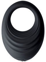 10 Speed Spire Vibrating Cockring Black