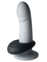 10 Speed Spire Vibrating Cockring Black