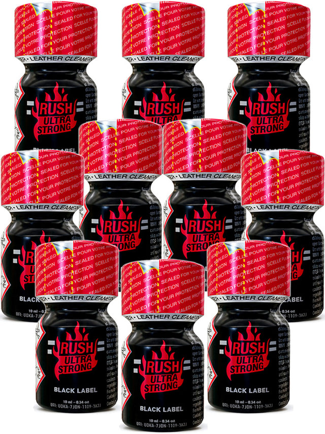 10 x RUSH ULTRA STRONG - BLACK LABEL small - PACK